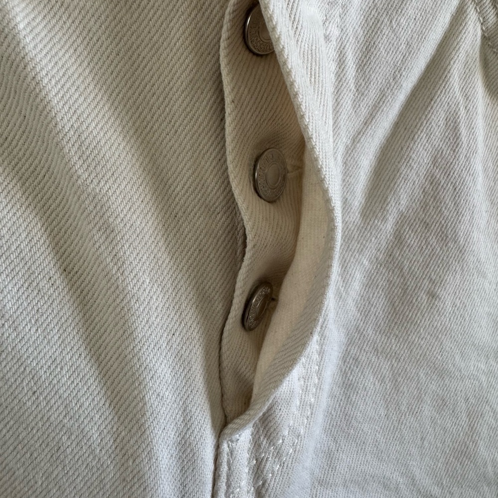 Levi’s Wedgie straight off white buttonfly jeans size 30 - Picture 8 of 9